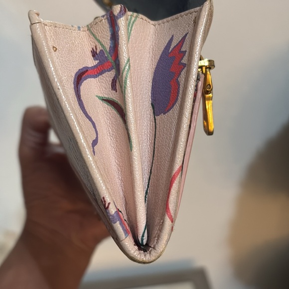 Miu Miu Floral Beige Women's wallet - Picture 9 of 12